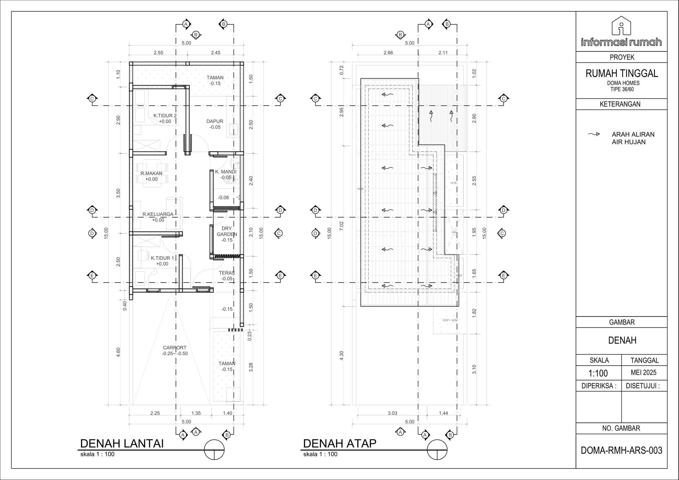 DENAH TYPE Doma Homes 36-1 DENAH TYPE Doma Homes 36-1